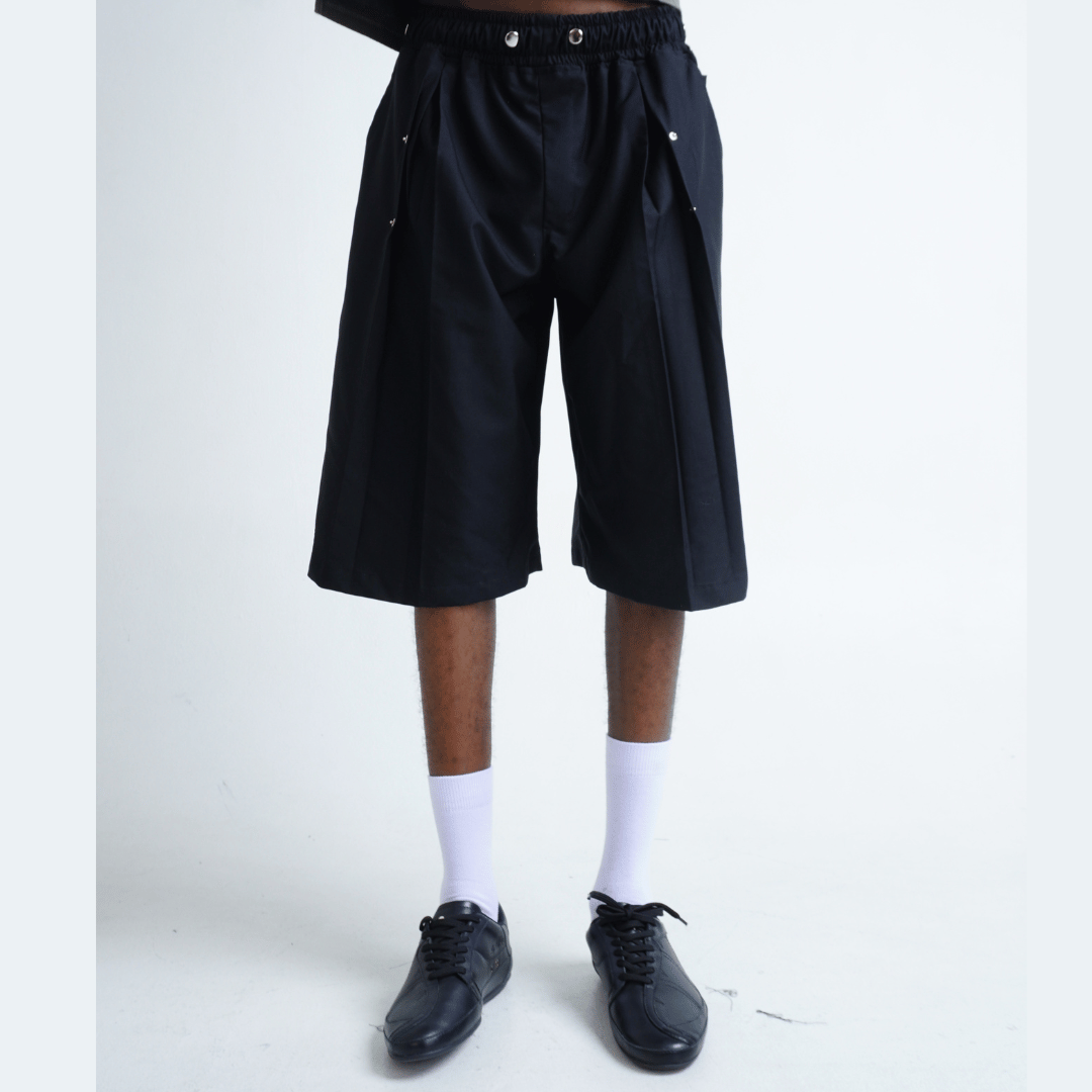 Pleated Short Trousers