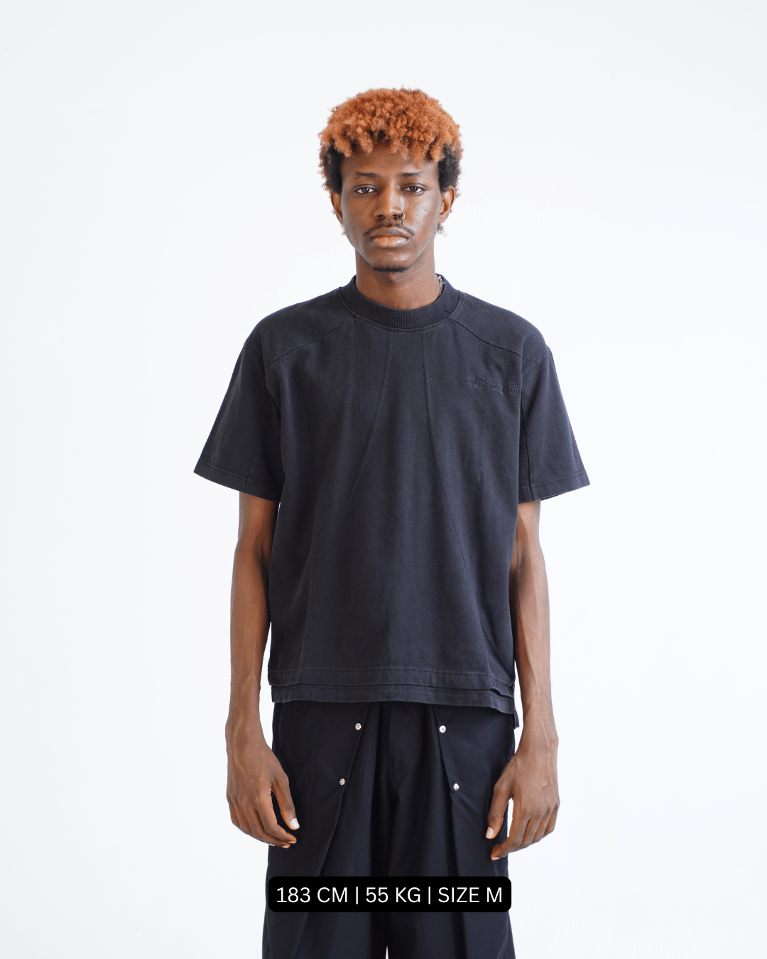 Boxy Daily Tee Vintage Black