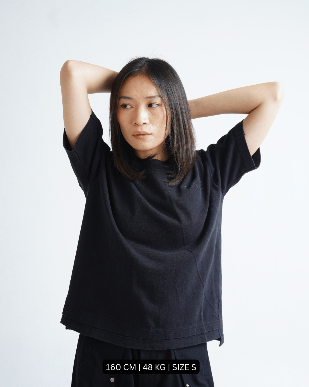 Boxy Daily Tee Vintage Black