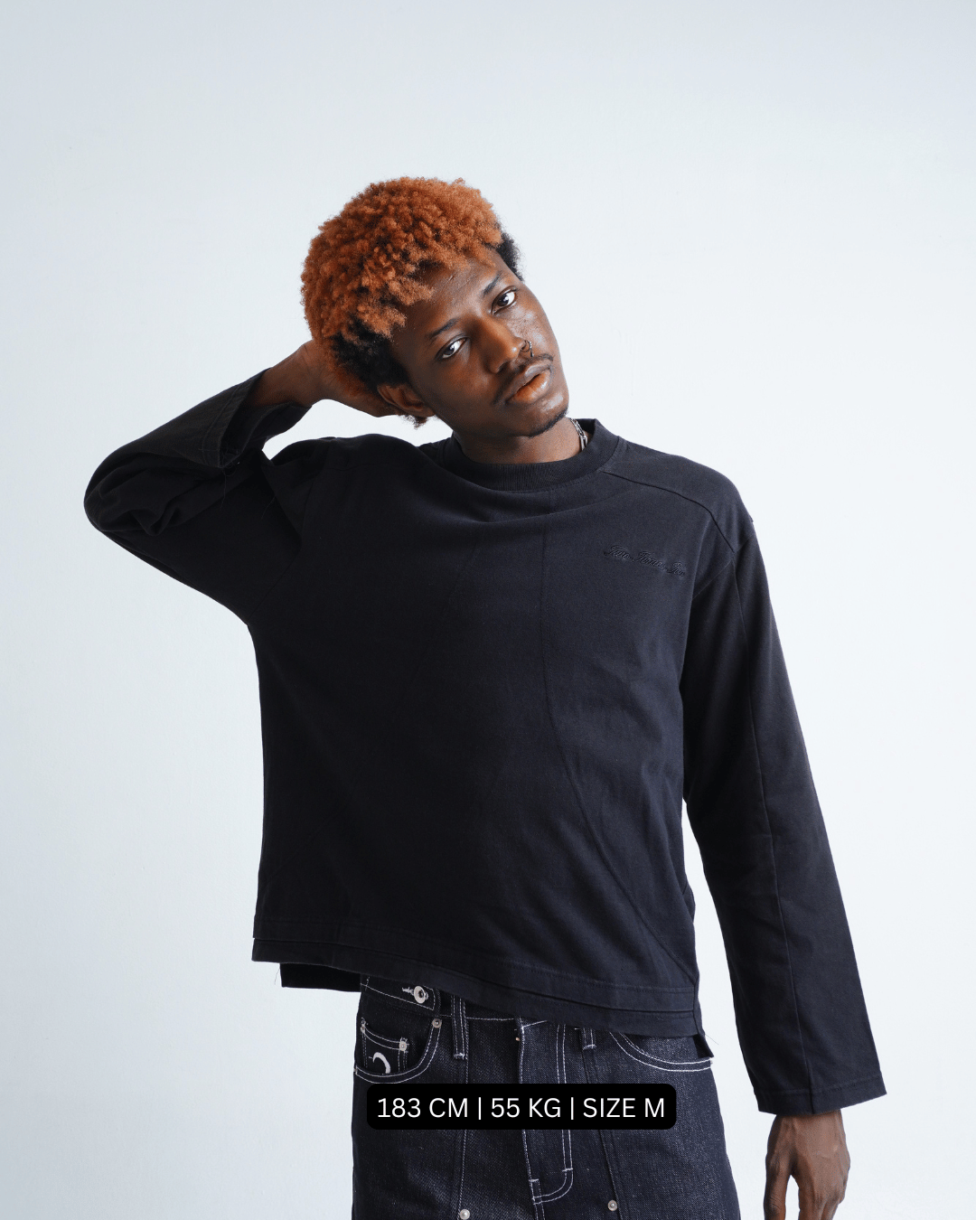 Boxy Daily Tee Vintage Black