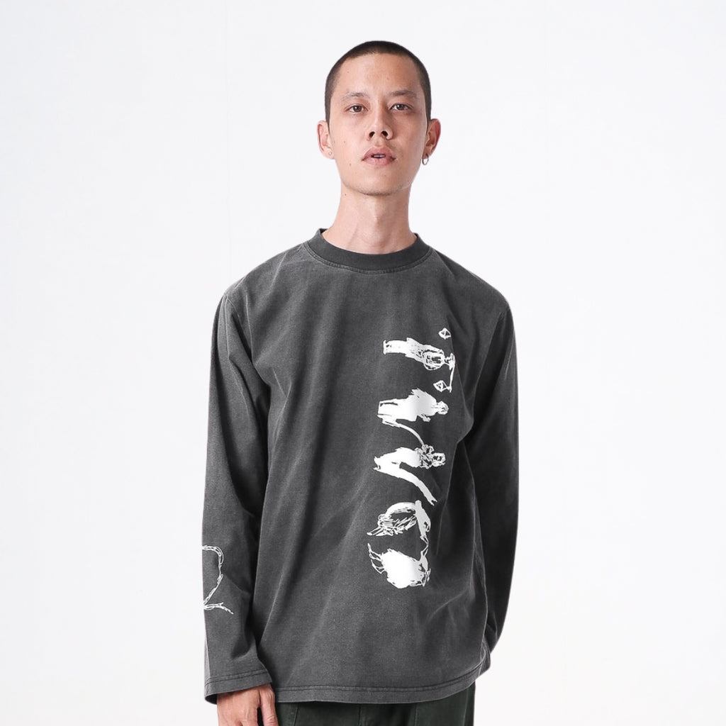 Erode Longsleeve - Washed Black