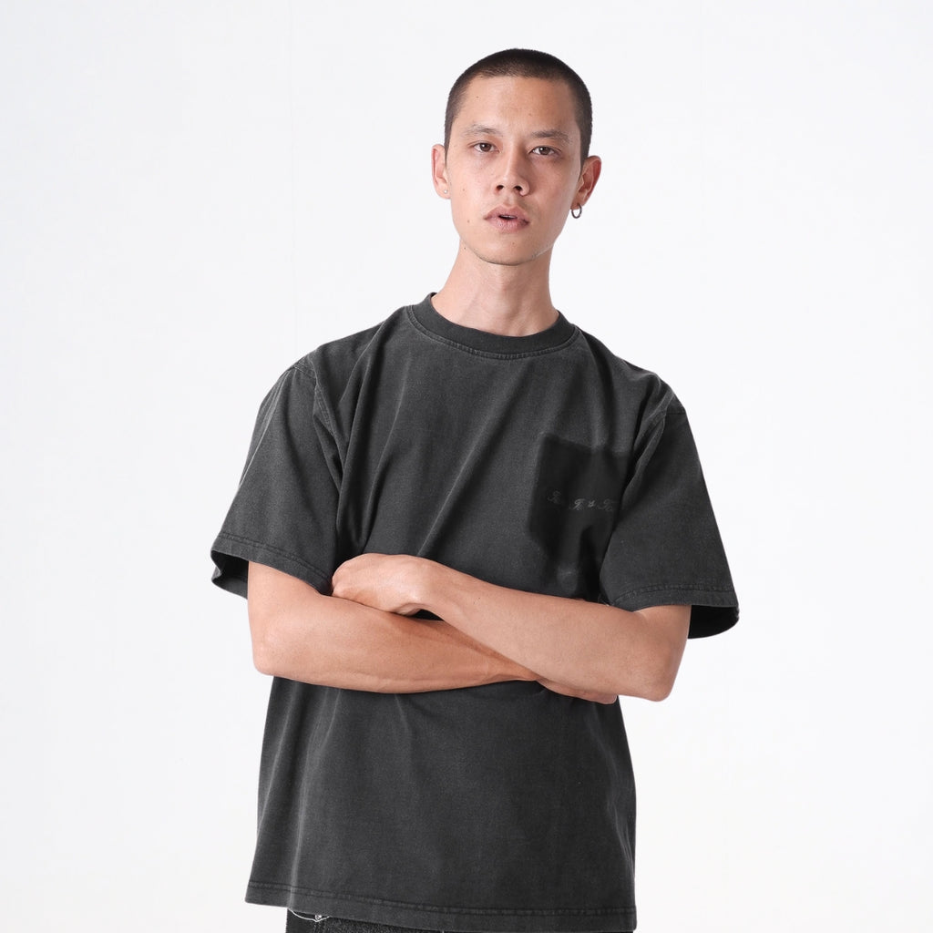 Ghost Pocket Tee - Washed Black