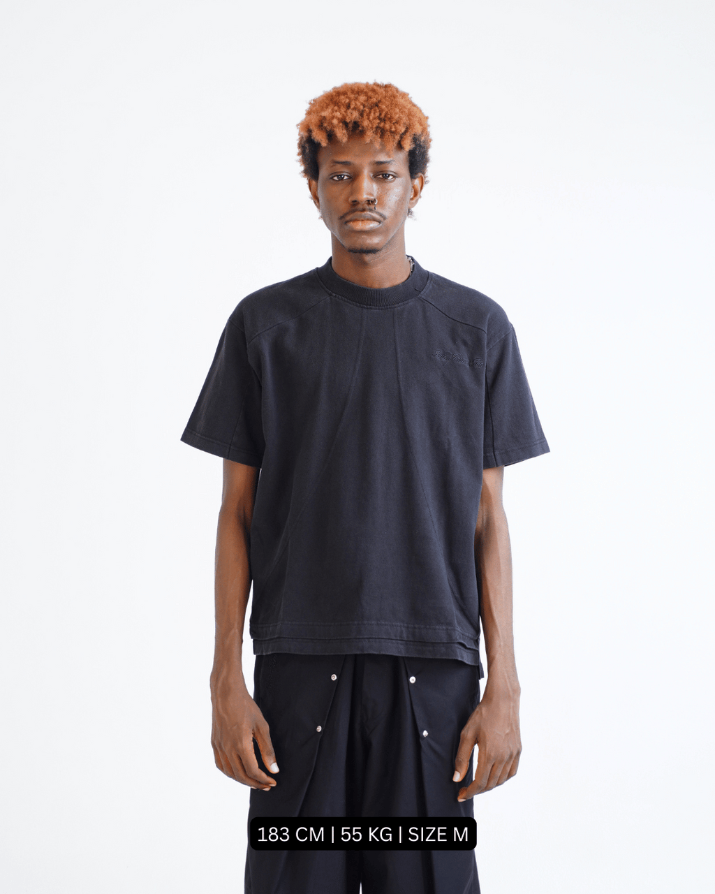 Boxy Daily Tee Vintage Black