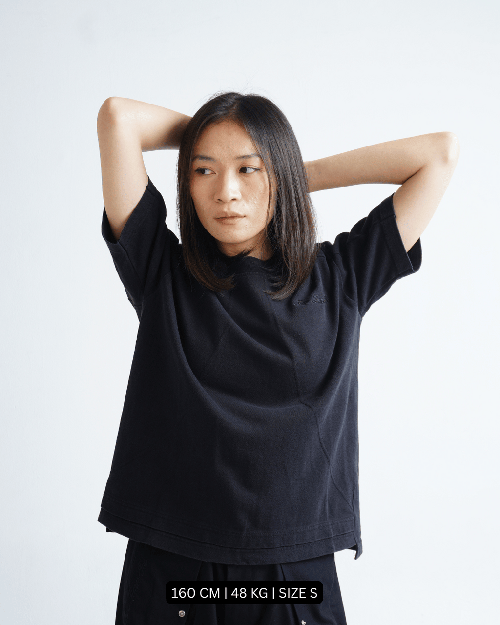 Boxy Daily Tee Vintage Black