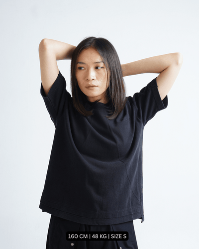 Boxy Daily Tee Vintage Black