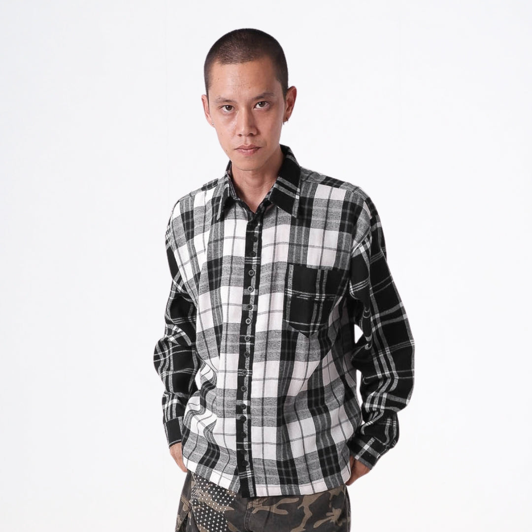 Overlay Plaid Shirt
