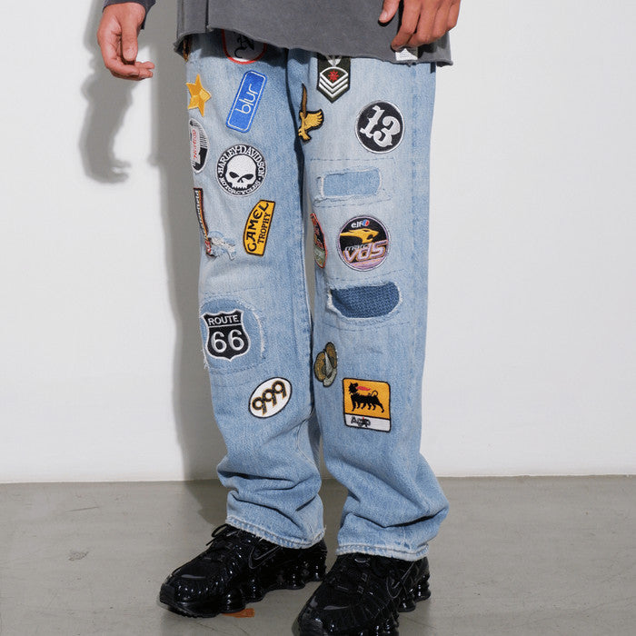 Light Blue Patches Jeans