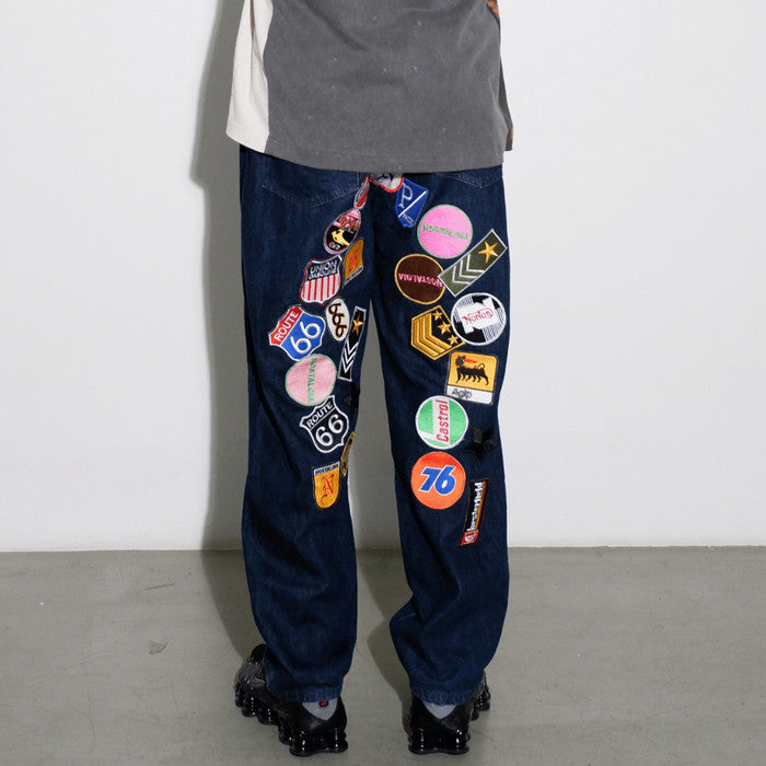 Uniqlo Patches Denim Pants