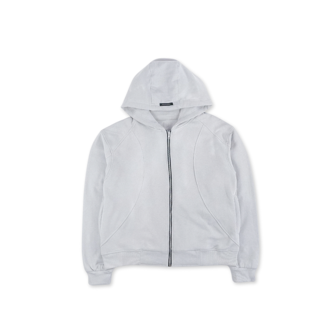 Sun Faded Boxy Zipper Hoodie