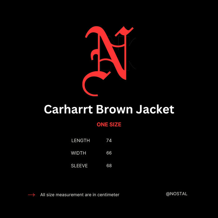 Carharrt Brown Patches Jacket