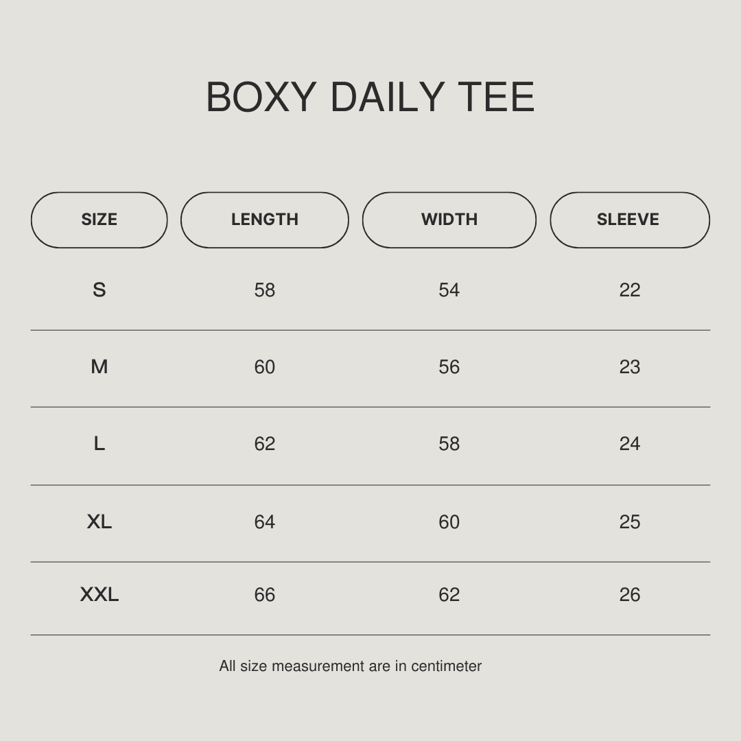 Boxy Daily Tee Heavy Vintage White