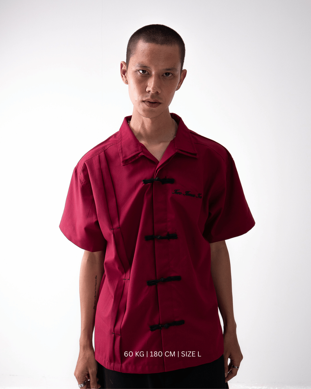 Chinese Shirt - Maroon
