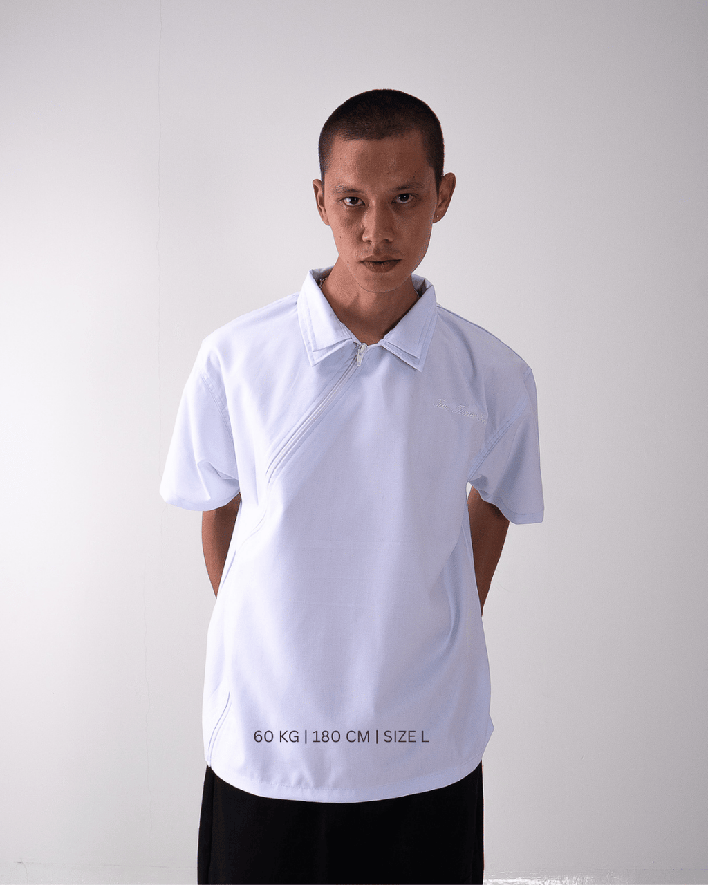 Asymmetrical Workshirt - Sky Blue