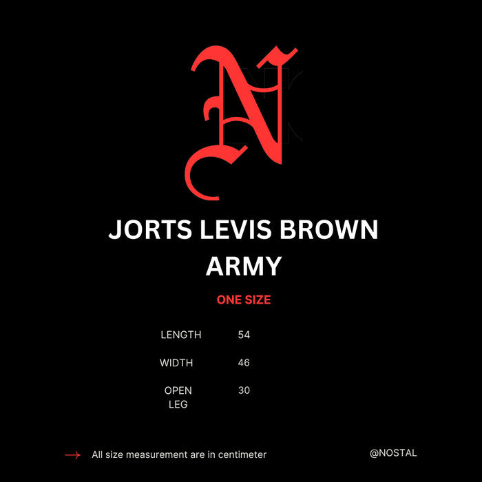 Levis Brown Army Jorts