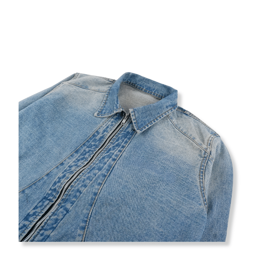 Washed Denim Work Jacket