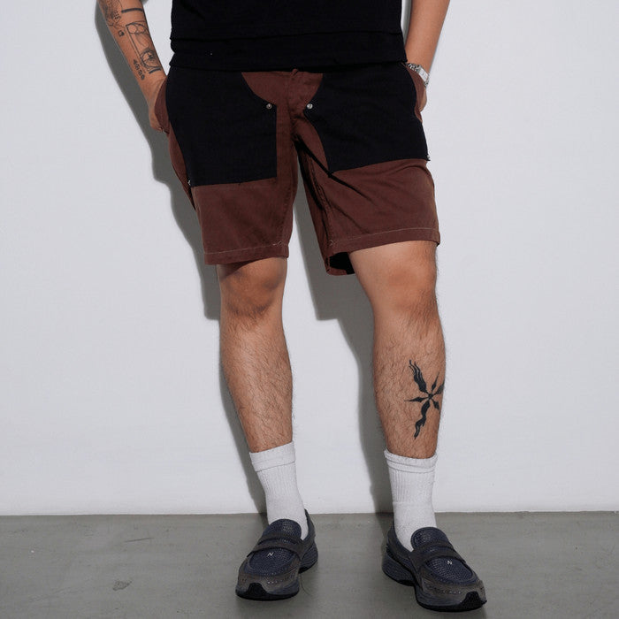 Double Knee Brown Jorts