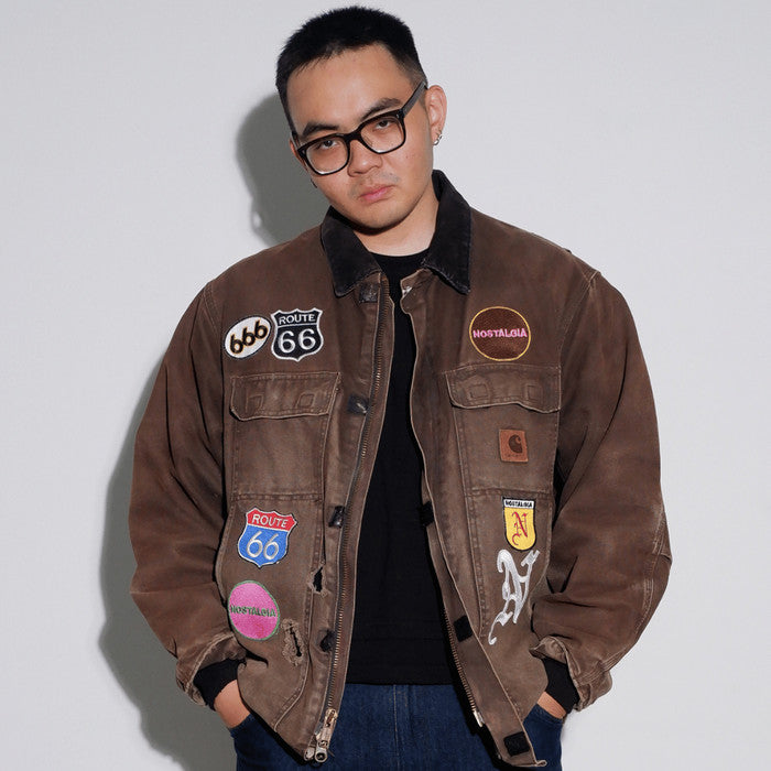 Carharrt Brown Patches Jacket