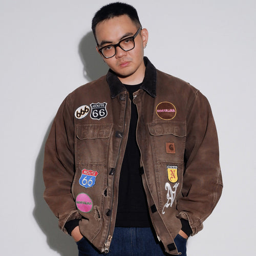 Carharrt Brown Patches Jacket