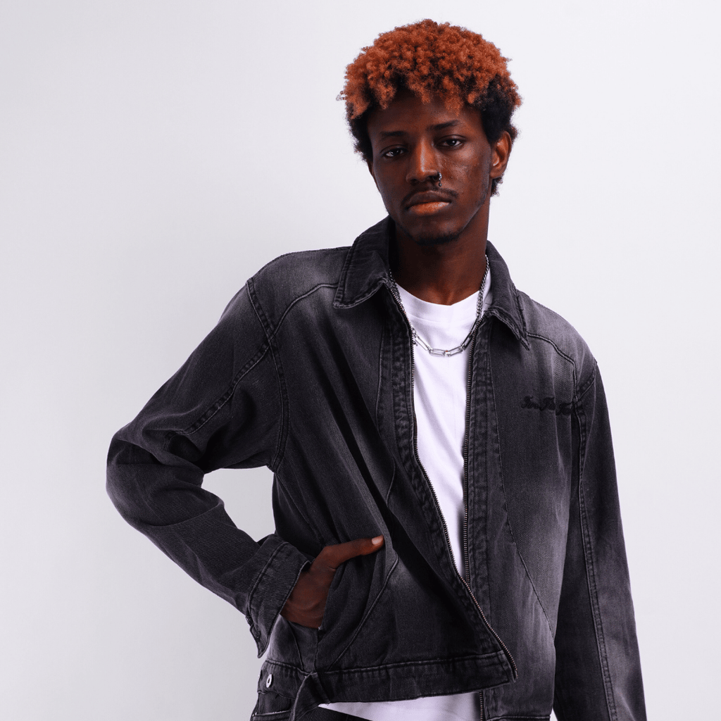 Work Jacket Denim - Aged Black