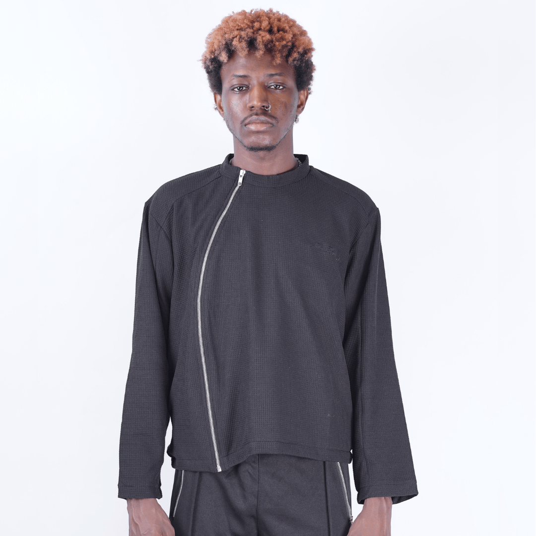 Asymetrical Zipper Crewneck