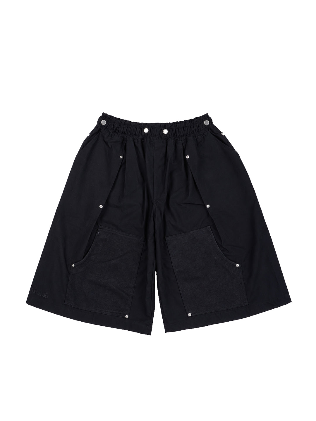 Double Knee Pleated Shorts