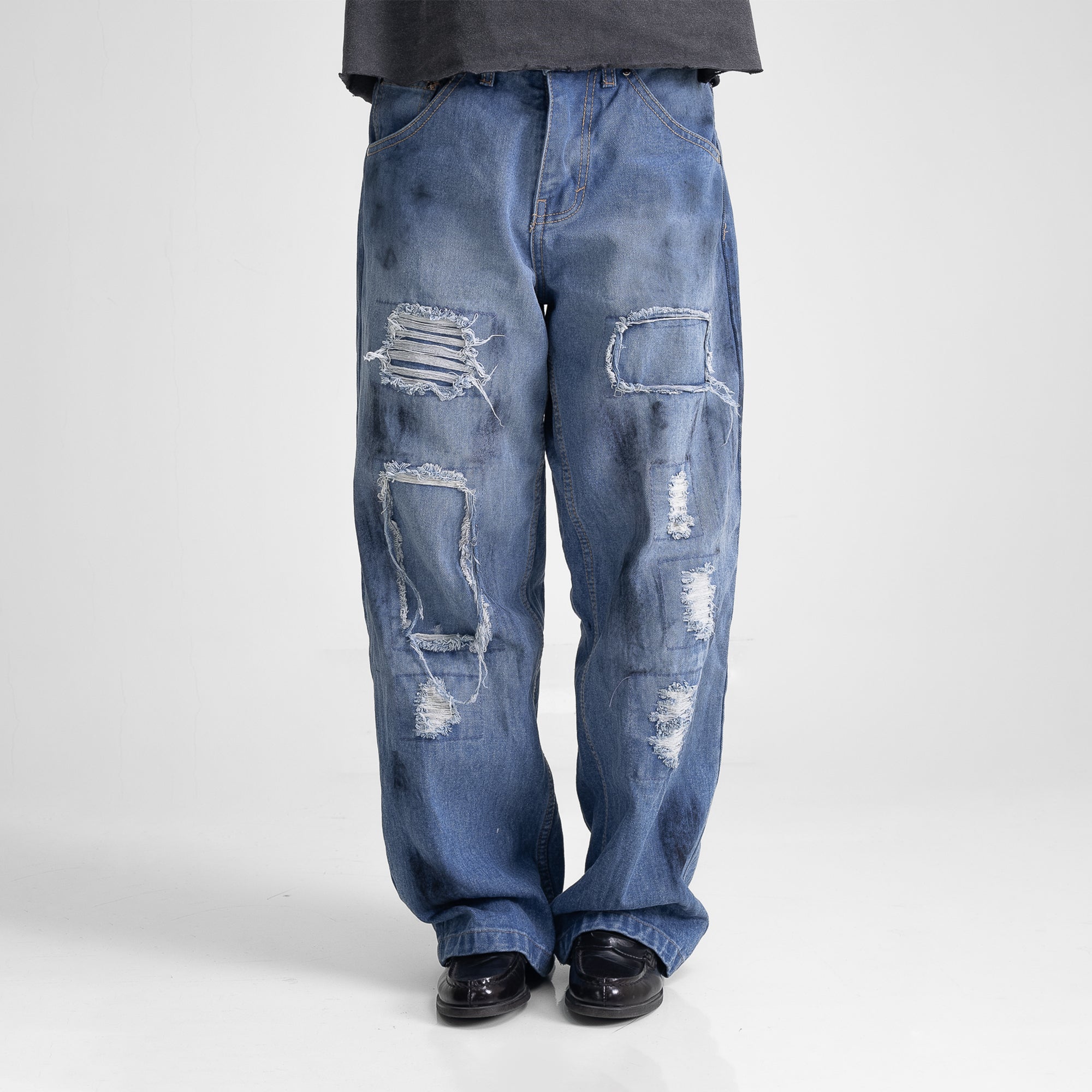 Bleak Denim Distressed