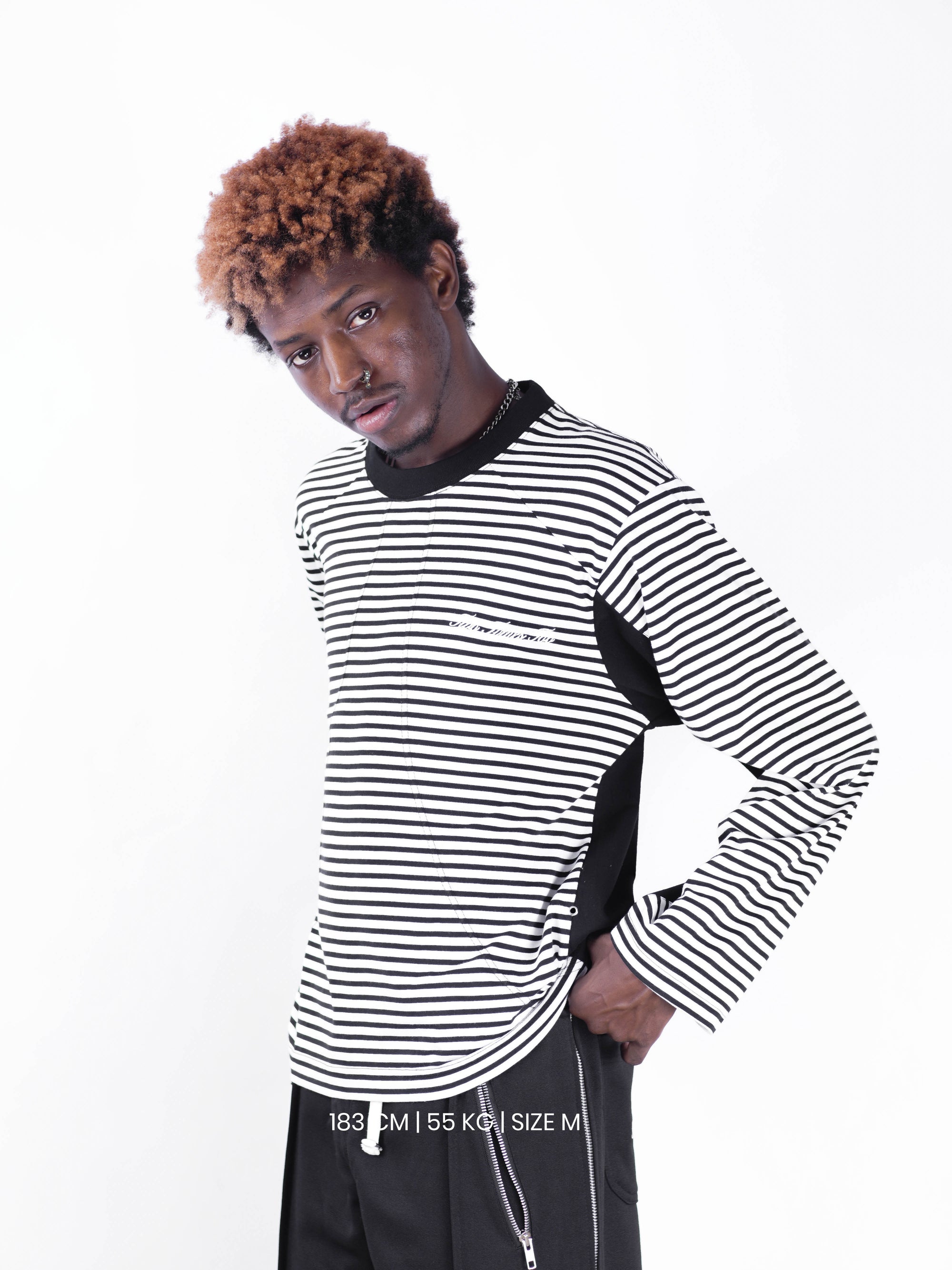 Boxy Pinstripe Longsleeve
