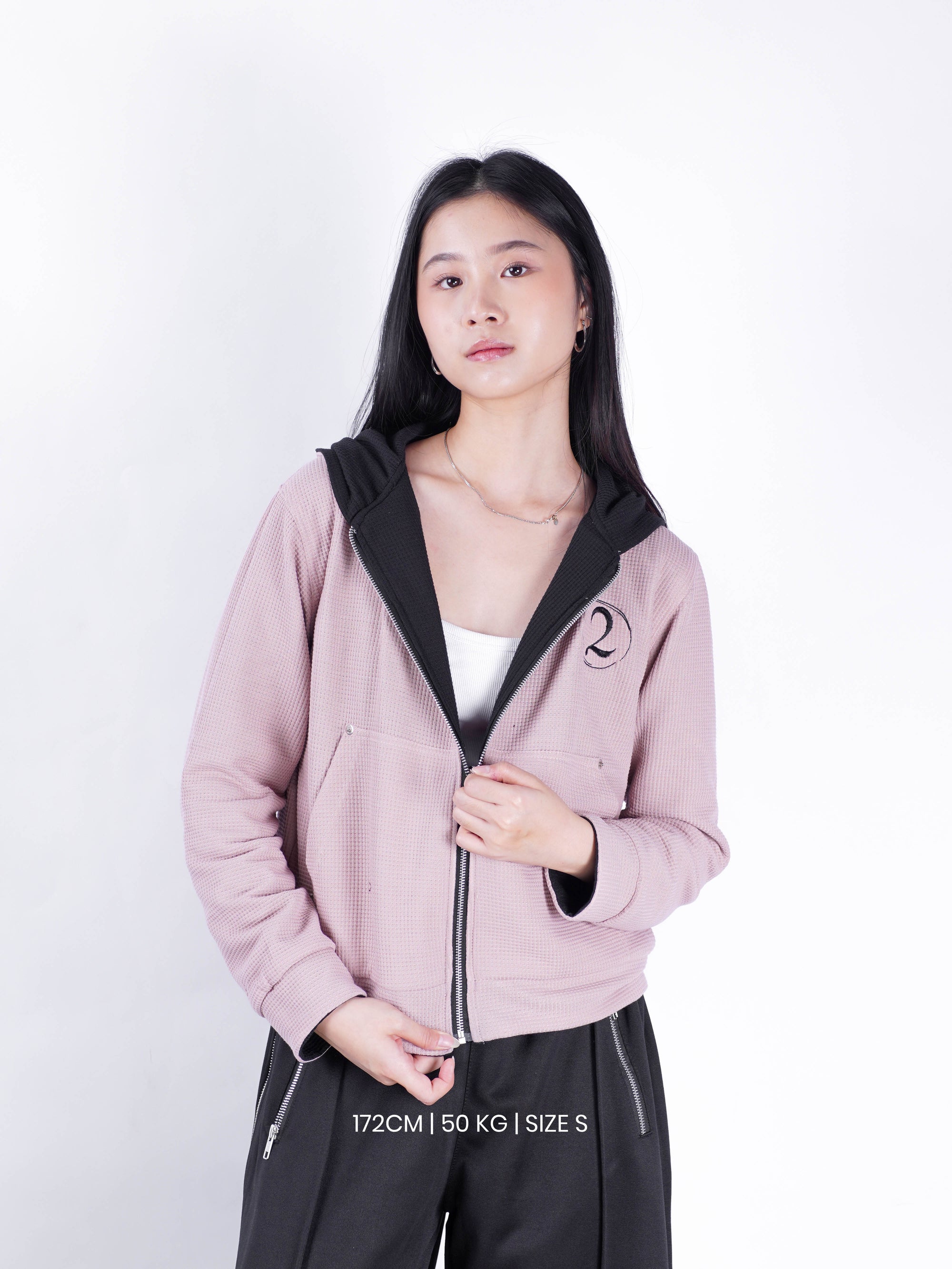 Reversible Waffle Knit Hoodie