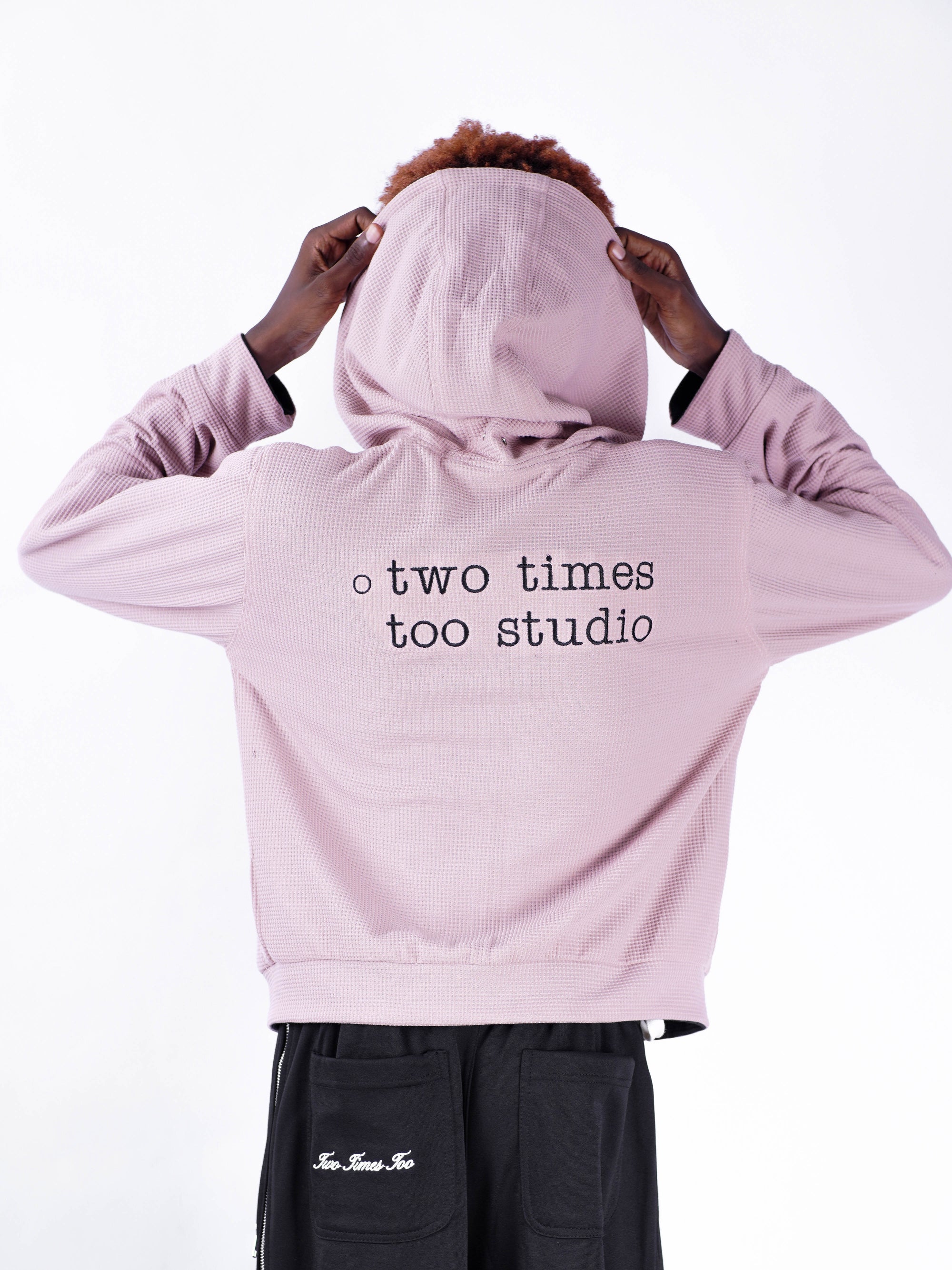 Reversible Waffle Knit Hoodie