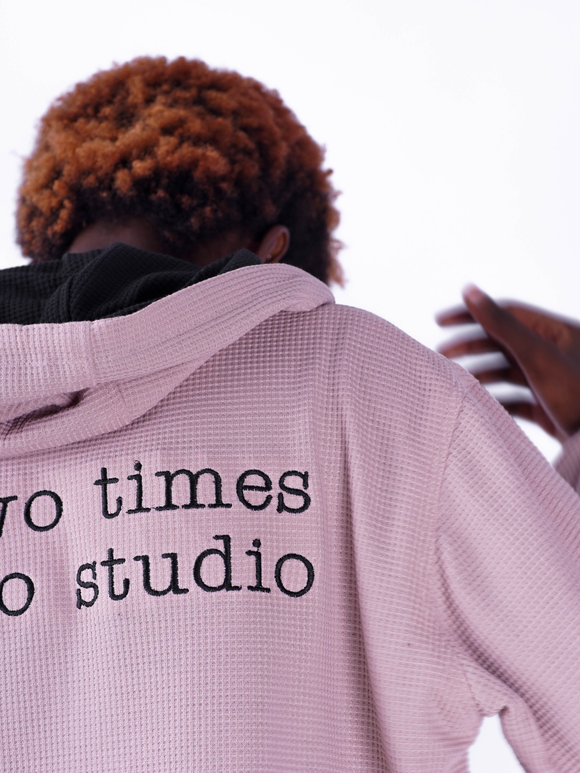 Reversible Waffle Knit Hoodie