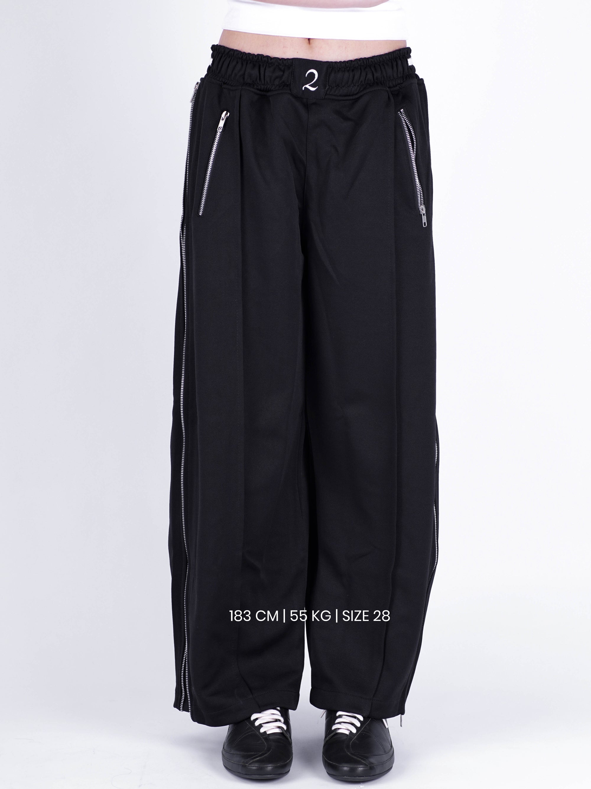 Full Zipped Poly Trackpants