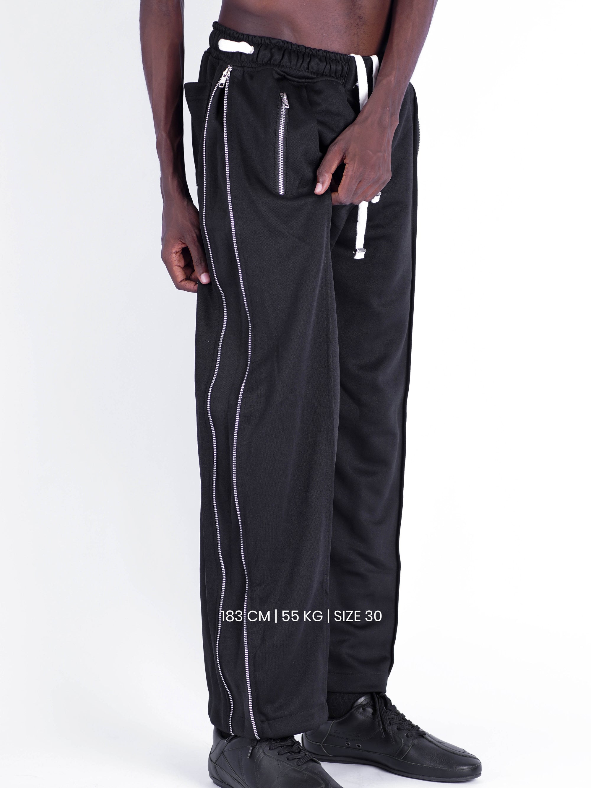 Full Zipped Poly Trackpants
