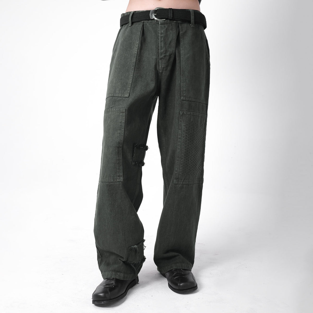 Fieldwork Fatigue Denim Pants - Dark Green