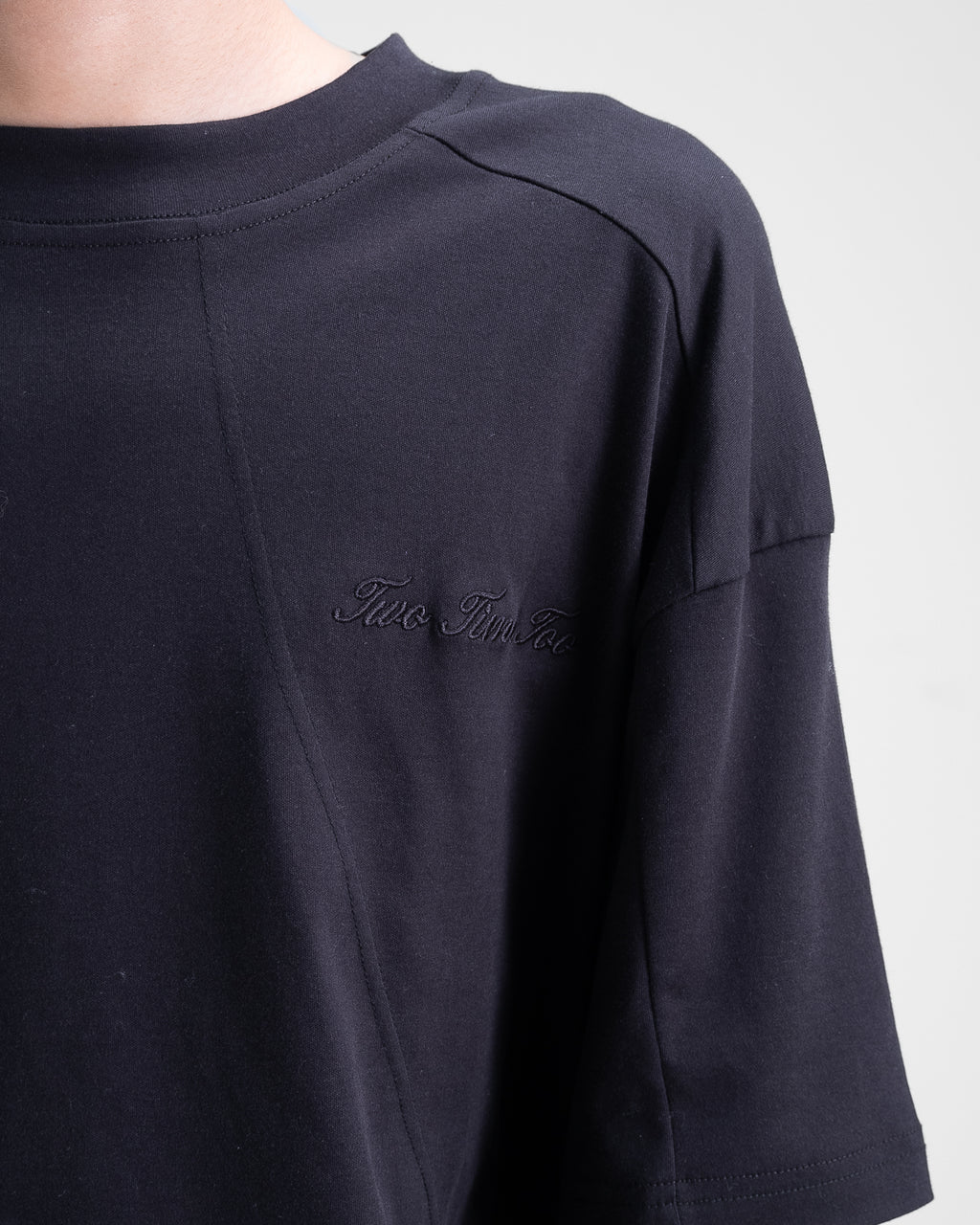 Double Layered Waffle Black/Broken White (Men)