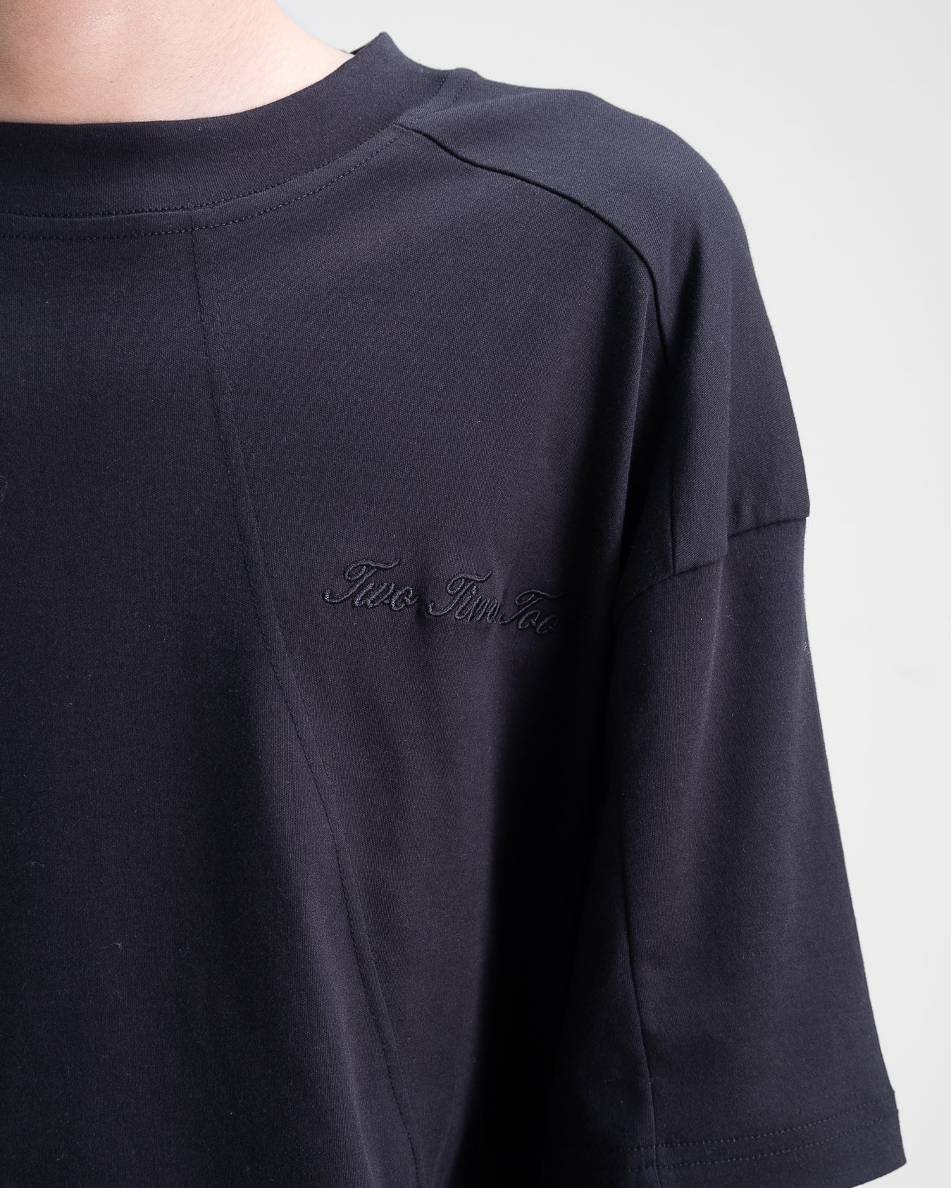Double Layered Waffle Black/Broken White (Men)