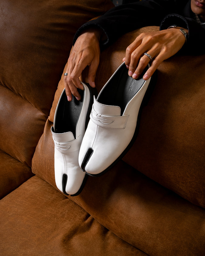 Tabi Mules - White
