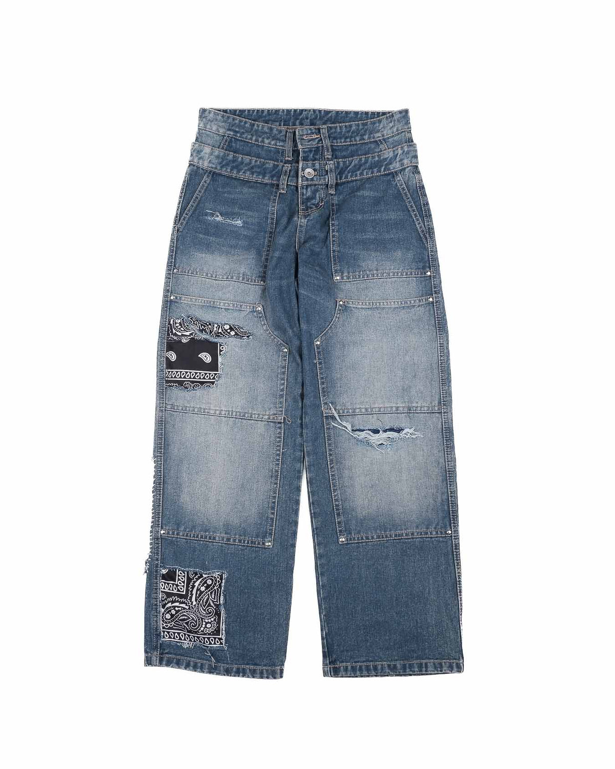 Reworked Bandana Carpenter Pants
