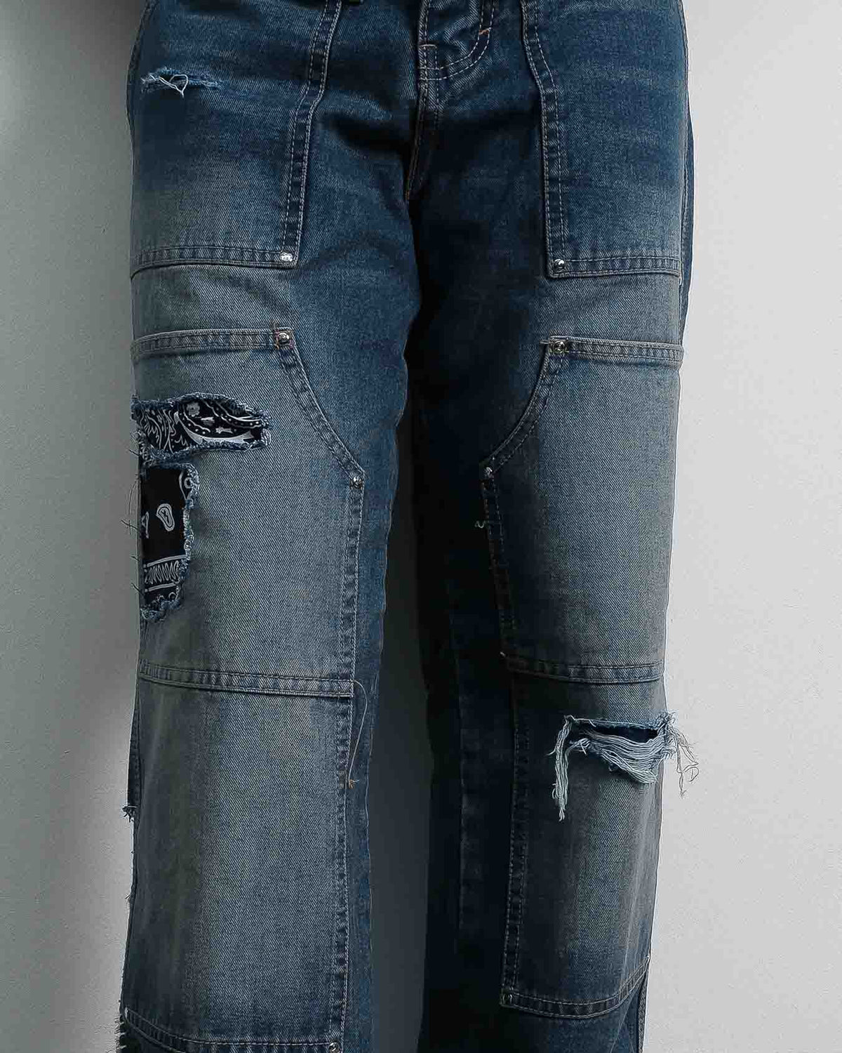 Reworked Bandana Carpenter Pants