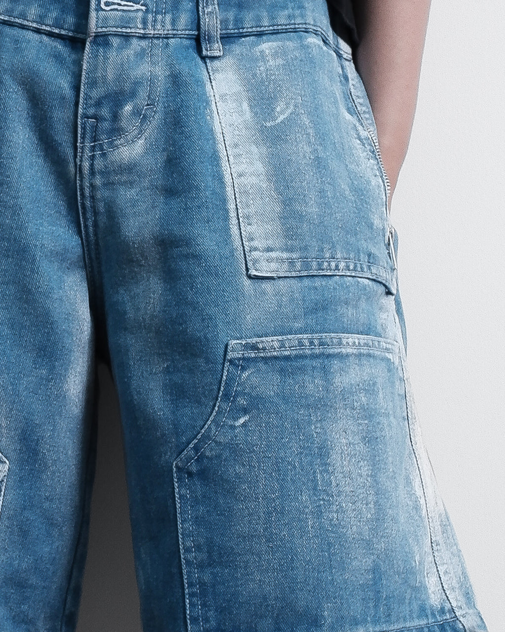 Stacked Waist Denim Jorts