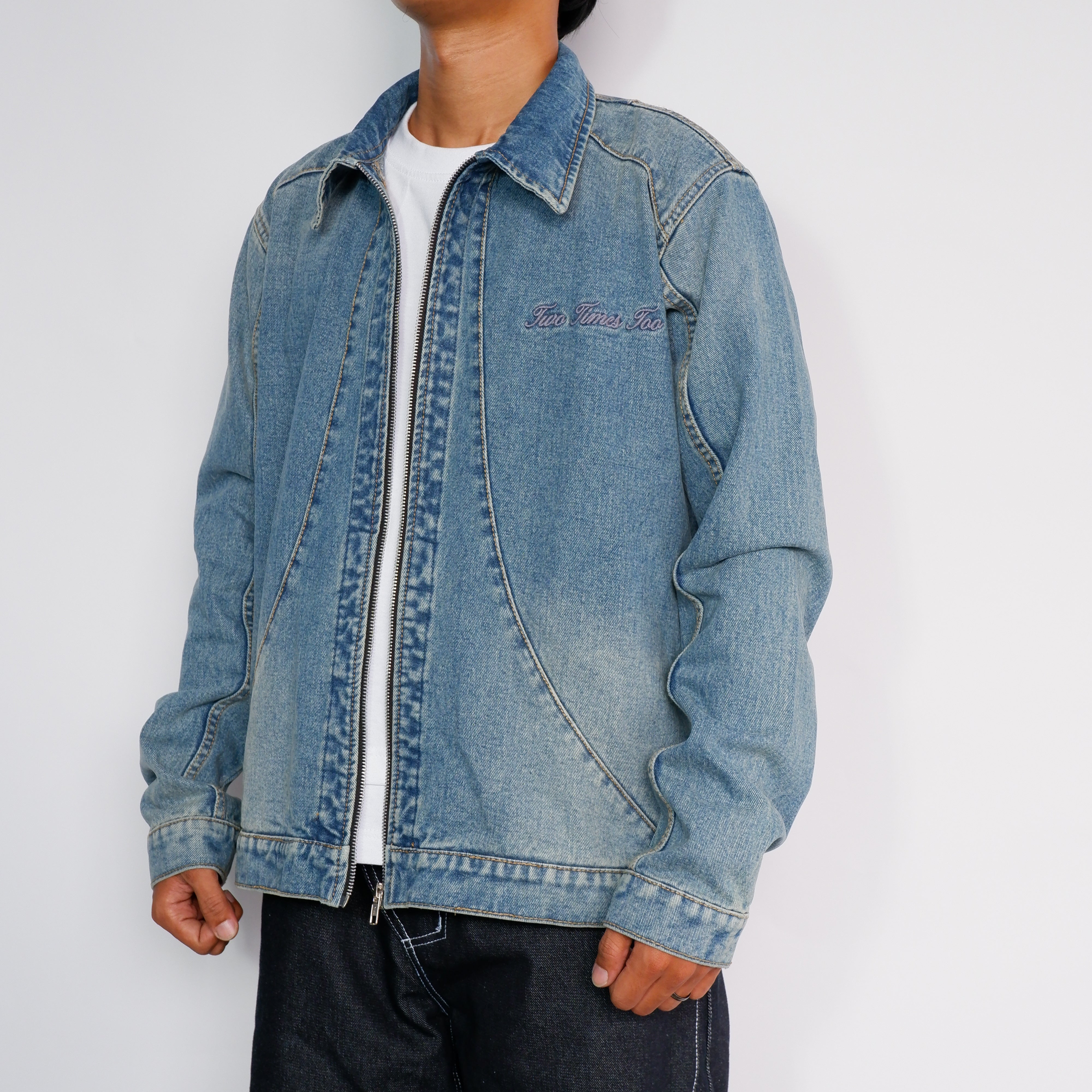 Washed Denim Work Jacket