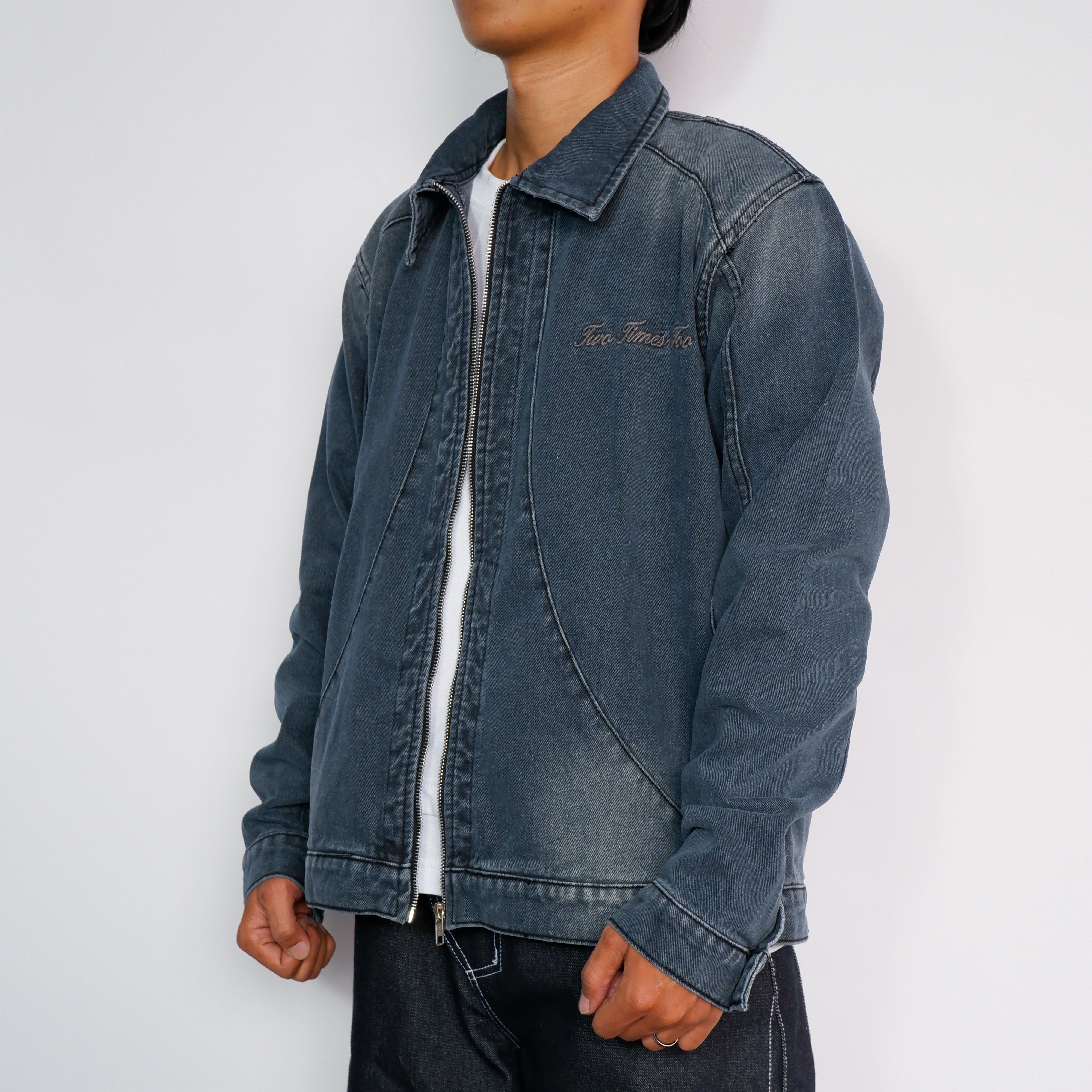 Washed Denim Work Jacket