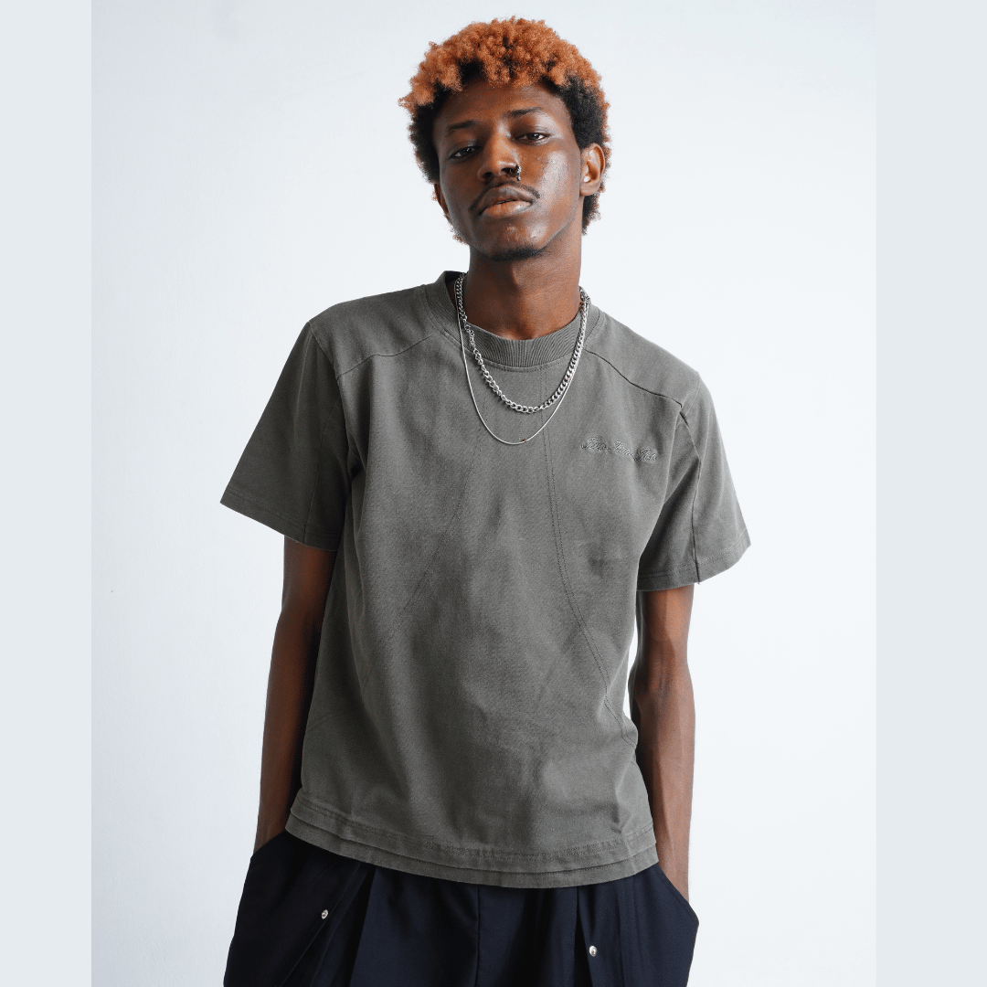 Boxy Daily Tee Vintage Grey