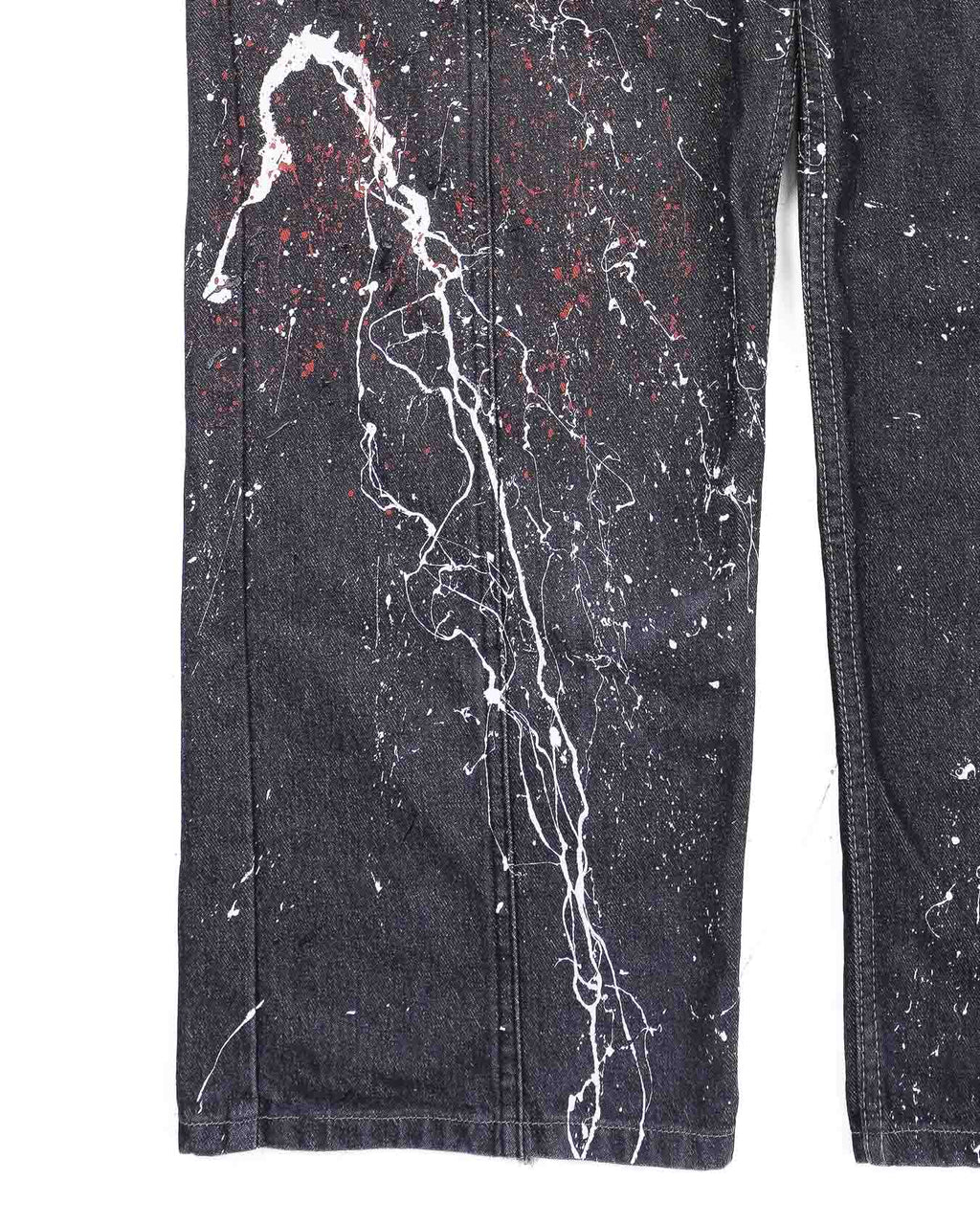 Splattered Raw Denim