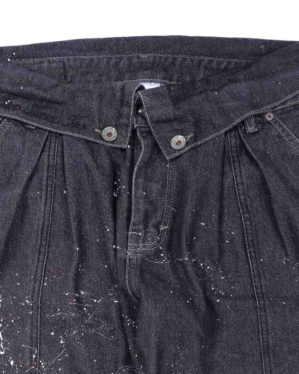 Splattered Raw Denim