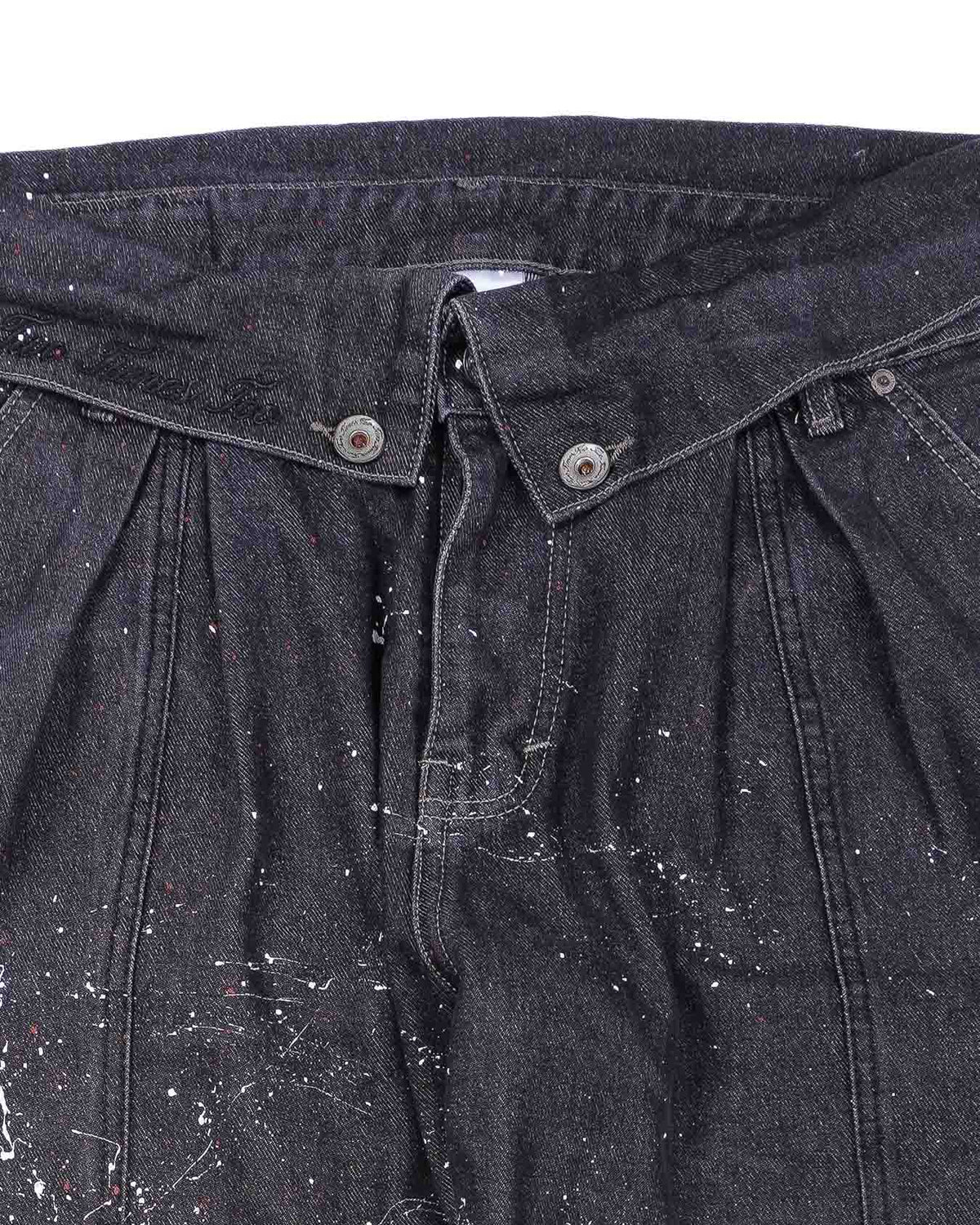 Splattered Raw Denim