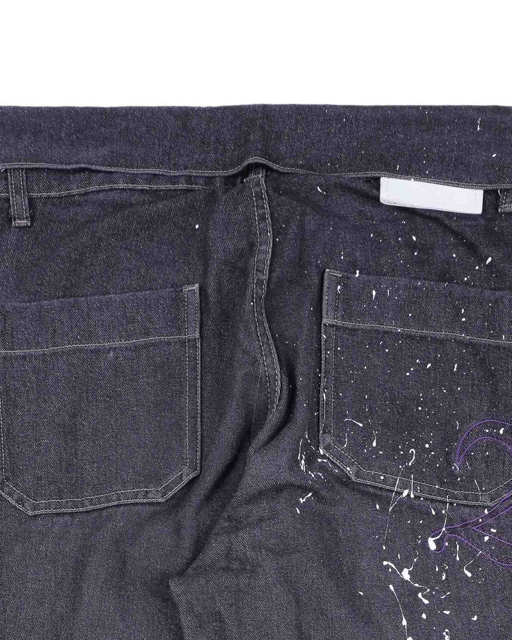 Splattered Raw Denim