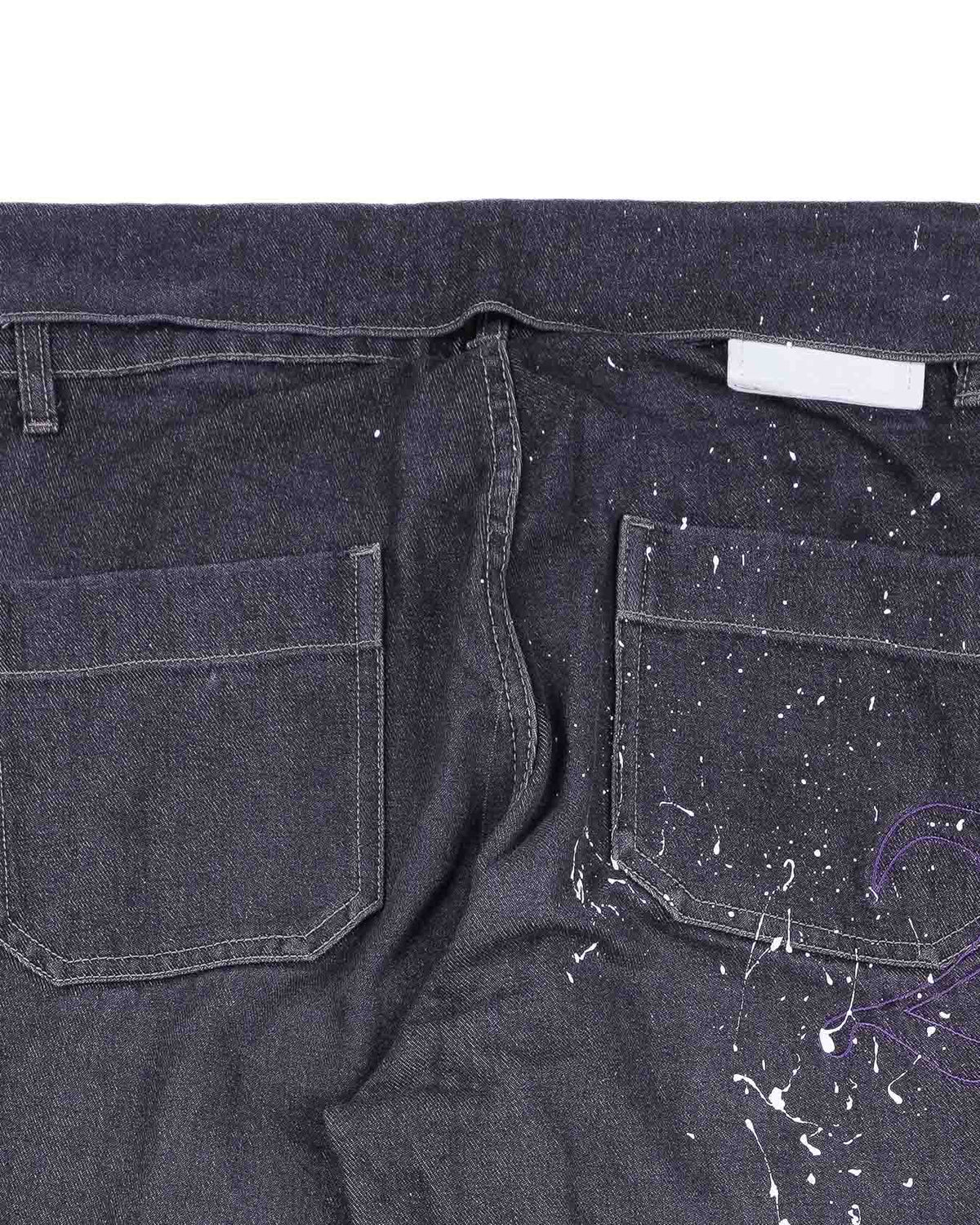 Splattered Raw Denim
