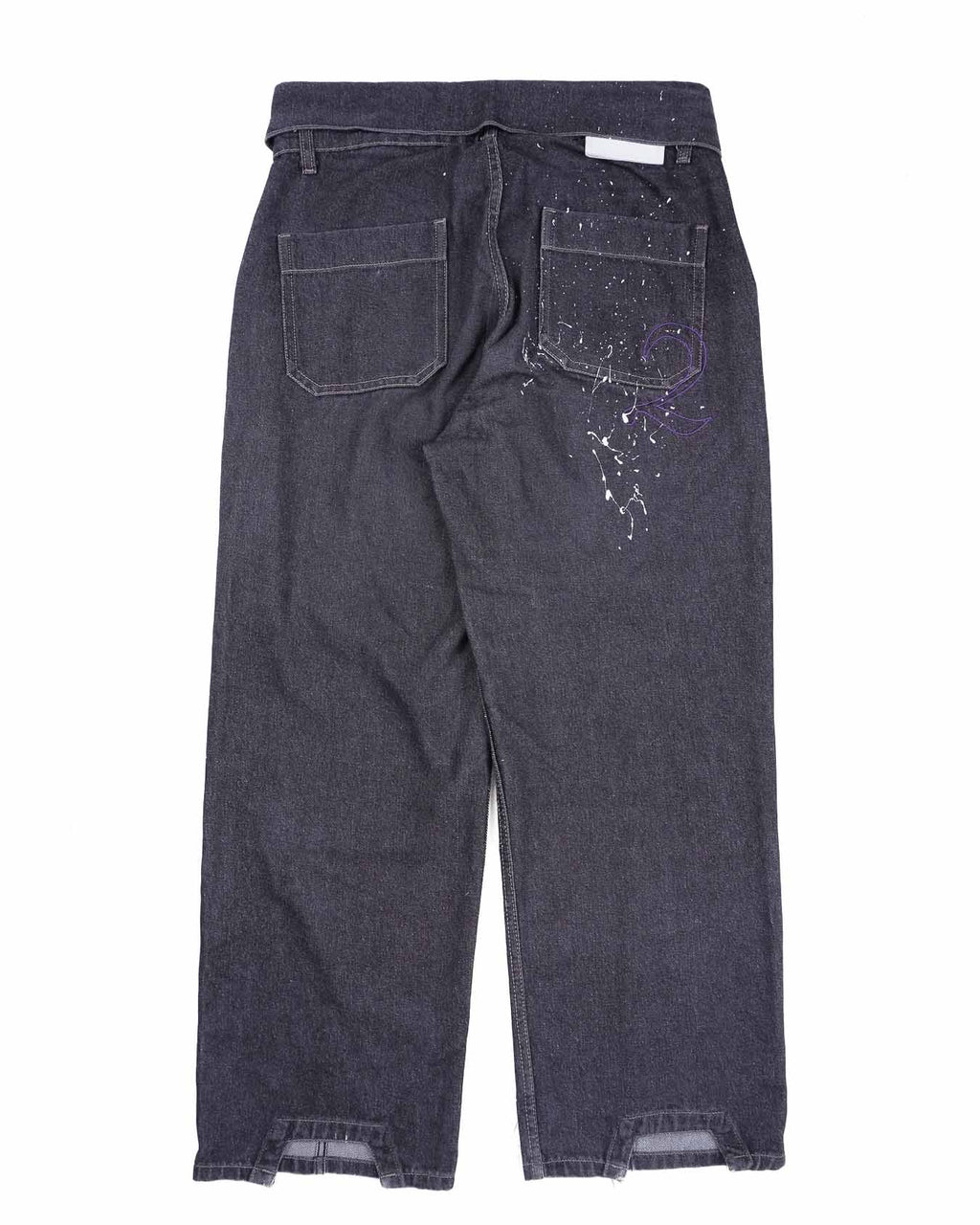 Splattered Raw Denim