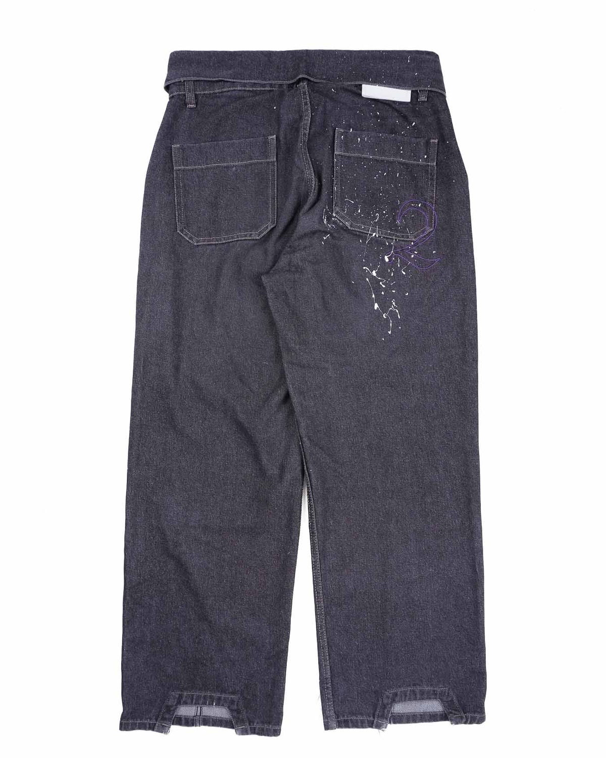 Splattered Raw Denim
