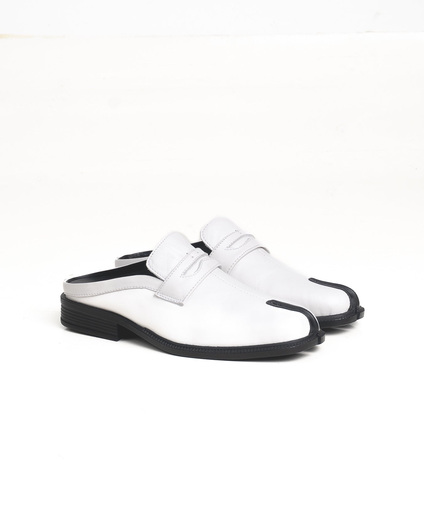 Tabi Mules - White